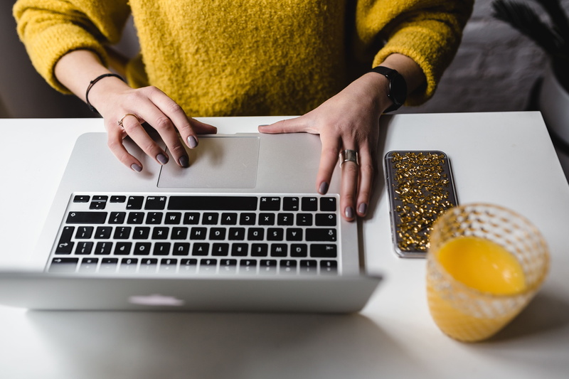 wireless Technology, Businesswoman, office, surfing the net, scandinavian, human body part, computer Keyboard, Laptop, adult, hand, computer, workplace