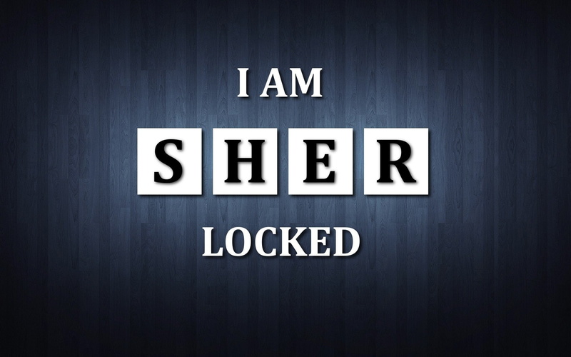 Sherlock Holmes, Sherlock, 1080P, text, locked, sher