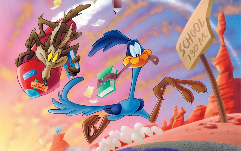 1080P, coyote, roadrunner, looney tunes
