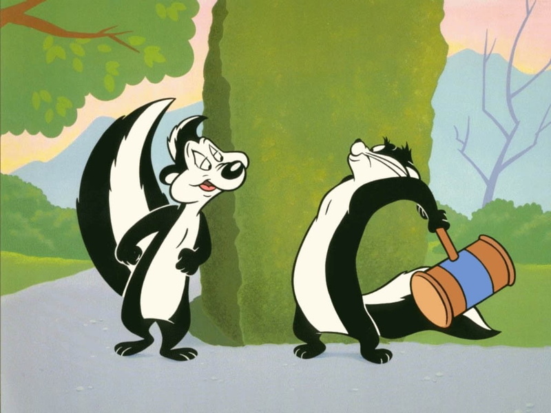 shadow, creativity, mural, green color, high angle view, representation, people, 480P, wall, Pepé Le Pew, outdoors, men, day, mammal, cartoon, art and craft