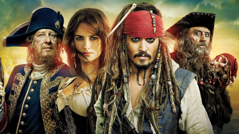 Penelope Cruz, 1080P, Blackbeard (Pirates of the Caribbean), Johnny Depp, Hector Barbossa, Pirates of the Caribbean: On Stranger Tides, Jack Sparrow, Geoffrey Rush