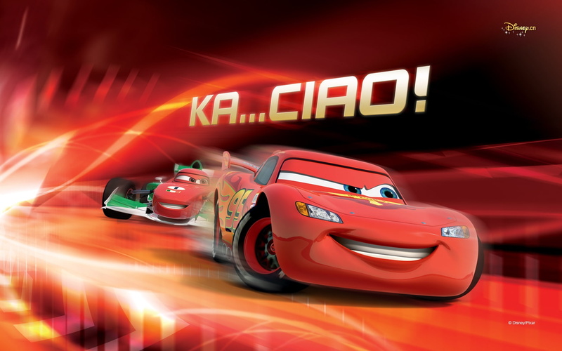 Car, cars, 720P, Disney, illustration, mc, queen, lightning, driving, rapidly