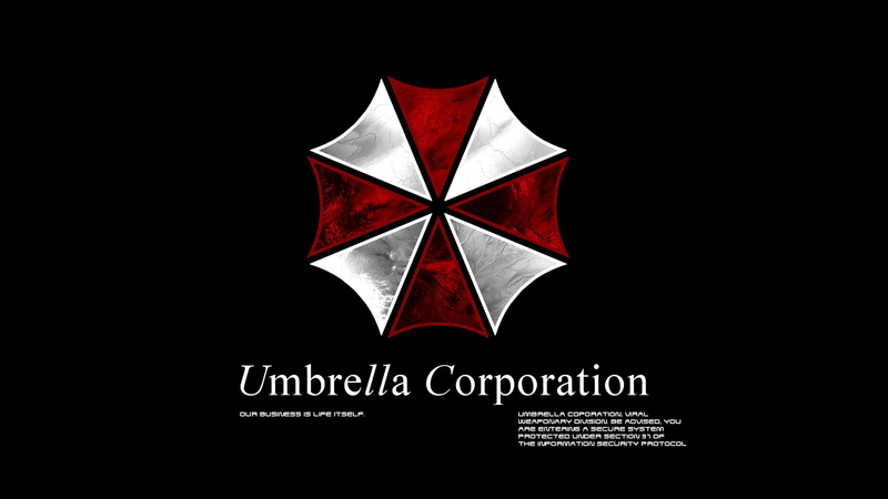 video games, Umbrella Corporation, Resident Evil, Typography, black background, 1080P