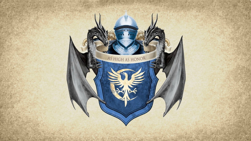 1080P, Medieval, crest, artwork, House Arryn, Coat Of Arms, Sigils, Game Of Thrones, paper