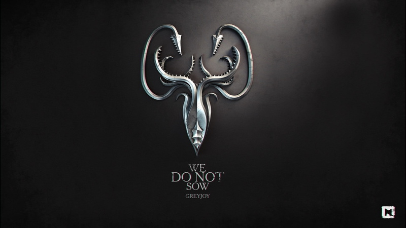 digital art, Game of Thrones, A Song of Ice and Fire, 1080P, sigils, House Greyjoy