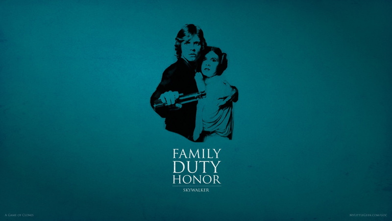 House Tully, Crossover, 1080P, Game Of Thrones, Luke Skywalker, Princess Leia, Star Wars