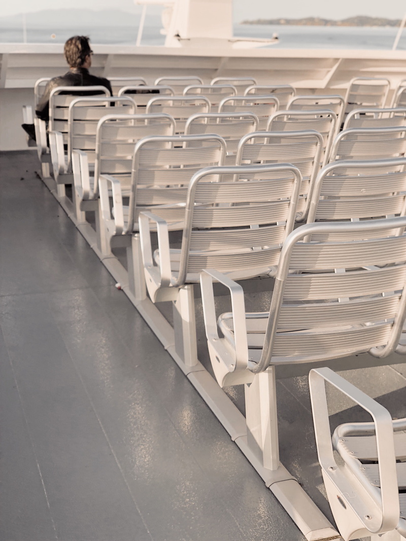 empty, auckland, one person, chair, waiting, lecture hall, 4K, island, ferry, waiheke, waiheke island, adult, architecture, repetition, water, large group of objects