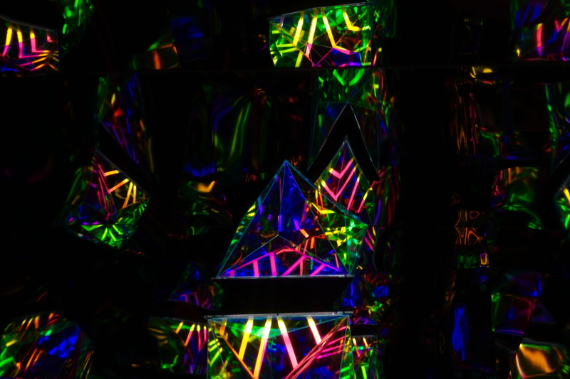 indoors, melbourne, people, communication, sari, nightclub, lighting equipment, silk, projection, club, led, australia, illuminated, triangle, lighting