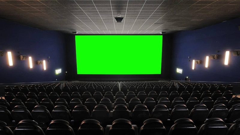 indoors, movie  desktop, stage - performance space, blank, technology, nightlife, in a row, projection screen, copy space, movie theater, stage, illuminated