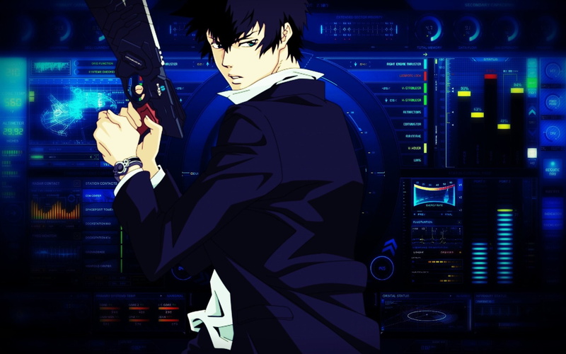 cable, businessman, business person, one person, computer, indoors, real people, standing, adult, Psycho-Pass, three quarter length, corporate business
