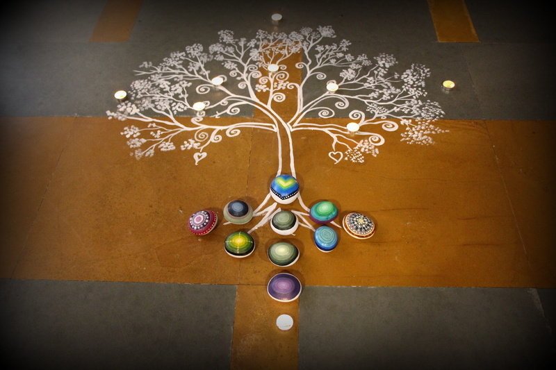 candles, multi colored, floor, craft, floral pattern, christmas Ornament, vignette, motif, Design, hobby, wall - building feature, Mandala, electric lamp