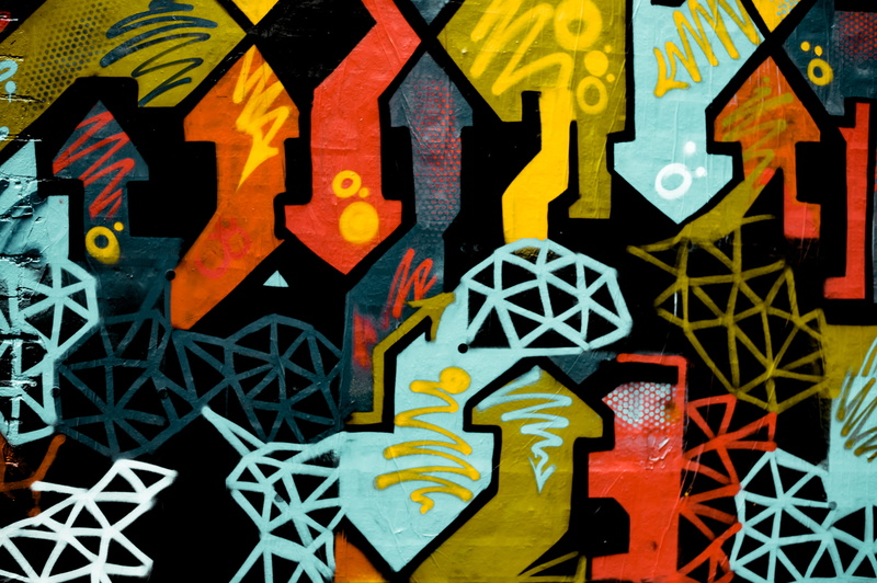 choice, red, black, variation, pattern, paint, art and craft, blue, abstract painting, mural, illustration, close-up, wall - building feature, no people