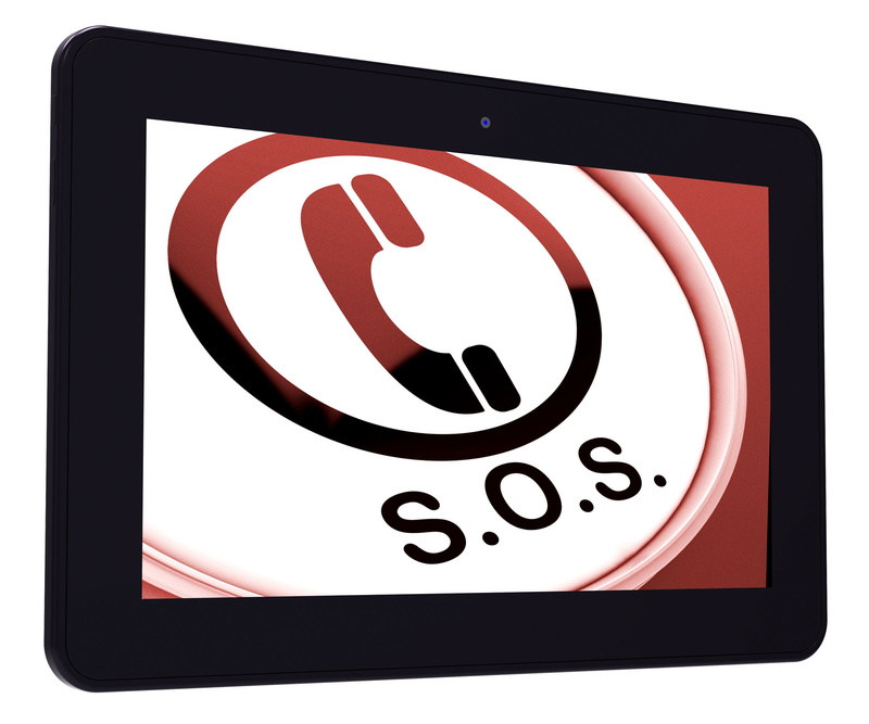 connection, service, tablet, sign, knowledge, white background, help, button, symbol, wireless technology, S.O.S., cut out, circle, technology, 1080P