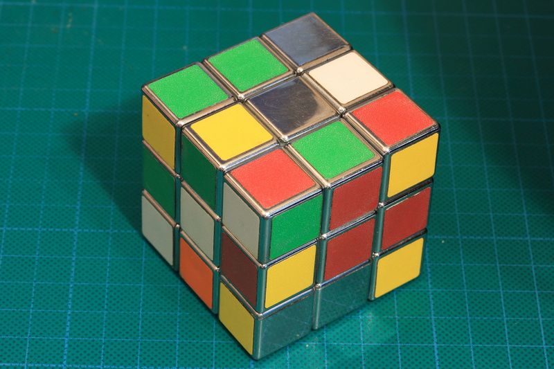 square shape, design, indoors, close-up, challenge, multi colored, still life, block, play, group of objects, studio shot, cube, high angle view, 4K, rubik