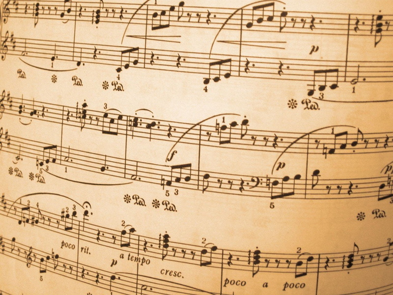 Treble Clef, sound, symbols, lines, Musical Notes, 720P, Bass Clef, music, paper