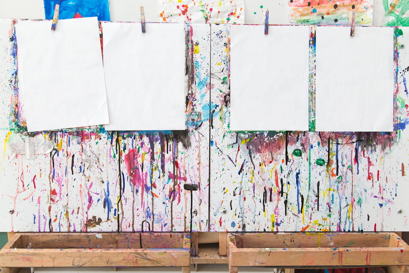 copy space, wood - material, paper, Craft/DIY, graffiti, no people, photo, table, wall - building feature, creativity, Education, paint, multi colored