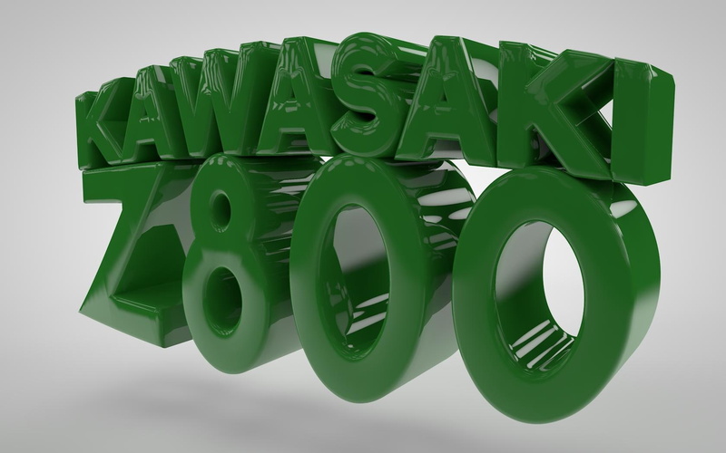 720P, kawasaki, d, motorcycle, 3d-text, graphic, z, glossy, design