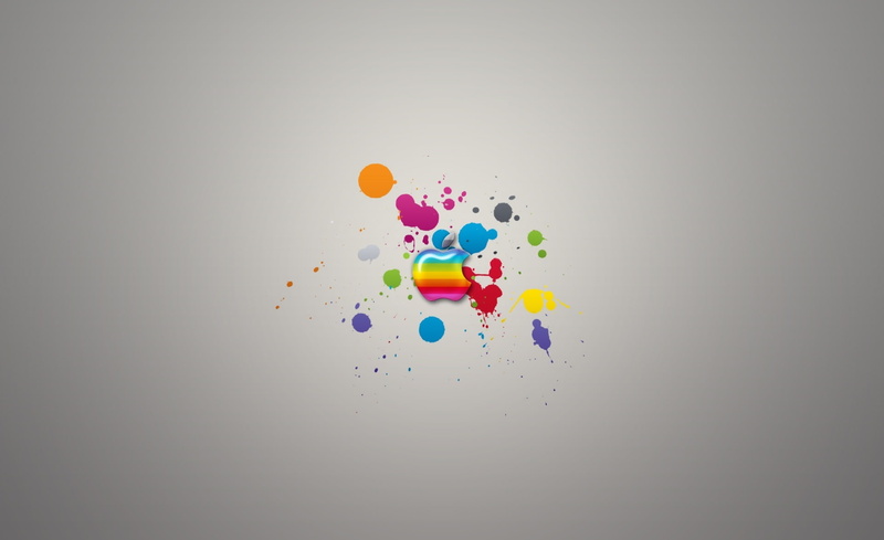 Colorful, Computers, 1080P, mid-air, Glossy, gray background, pill, shape, choice, dose, Apple, Splash, copy space, creativity, logo, gray, colored background