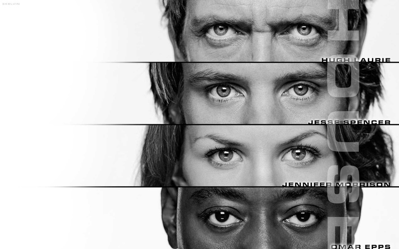 epps, laurie, eyes, hugh, house, grayscale, gregory, jesse, jennifer, 1080P, omar, morrison, spencer