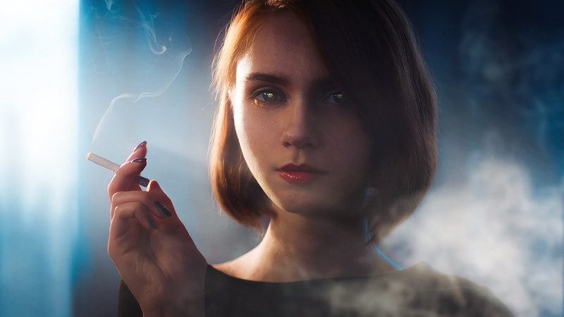 Karim Imamiev, Valeriya Ranevskaya, 1080P, smoking