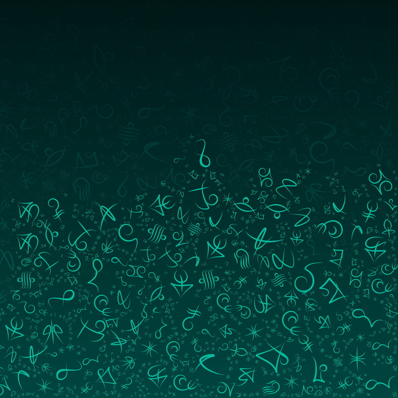 letter, blue, digital composite, turquoise colored, text, indoors, backgrounds, close-up, pattern, 4K, large group of objects, no people, green color