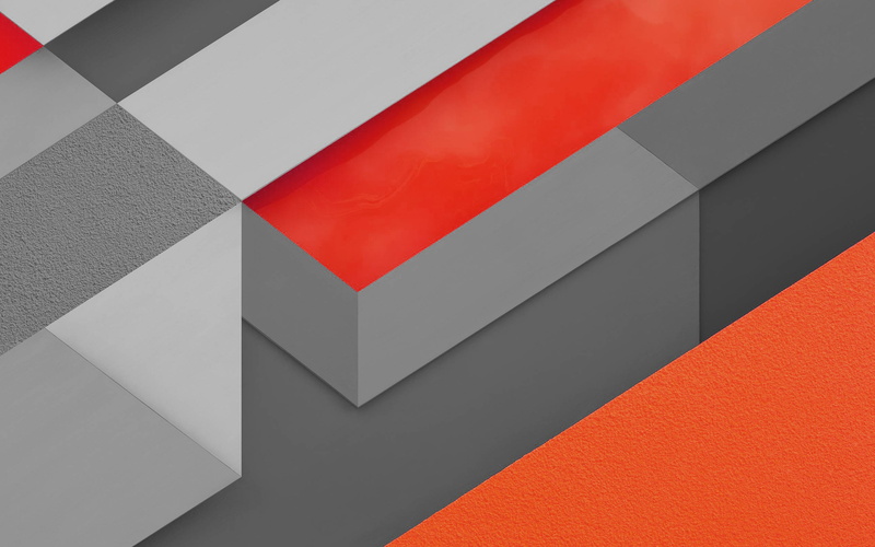 4K, marshmallow, android, triangle, orange, pattern