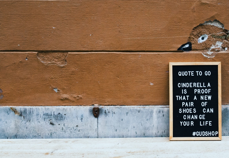 sign, western script, day, shoes, built structure, blackboard, quote, architecture, message, menu, cinderella, 2K, new, slovenia, change, board, no people