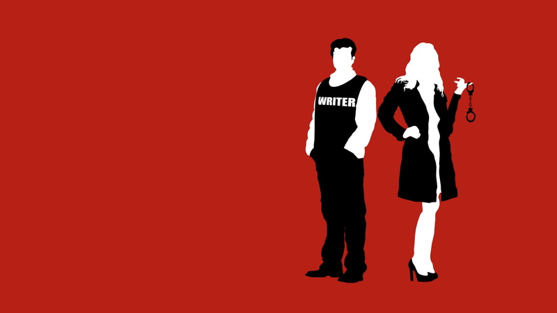 minimalistic, 1080P, tv, entertainment, series, beckett, art, funny, hd, castle, x, kate