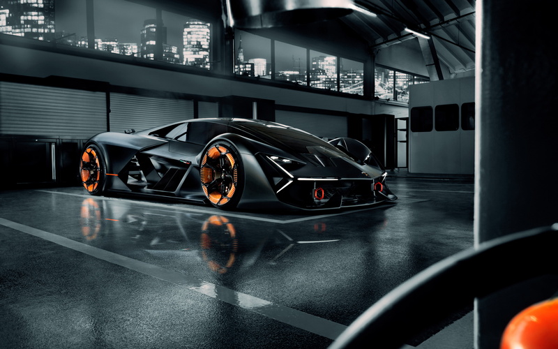 Terzo, lamborghini, Millennio, 4K