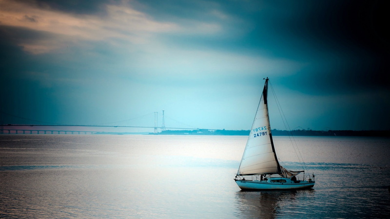 pole, 1080P, sea, sailing, sailboat, yachting, cloud - sky, yacht, outdoors, boat, board, beauty in nature, sailing ship, mode of transportation, mast