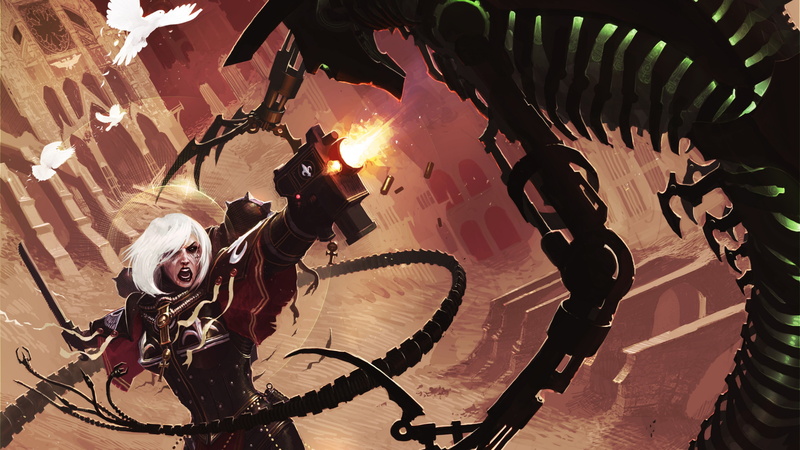 review, rifle, holding, 4K, woman, Best Strategy Games of 2015, WH40K, screenshot, character, haired, Space Marines, monster, anime, white, Warhammer 40000 Regicide