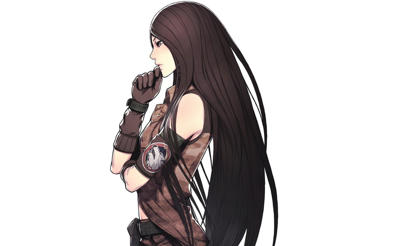 female, Advance Wars, women, hair, character, young women, anime, indoors, 1080P, white background, technology, young adult, casual clothing, standing