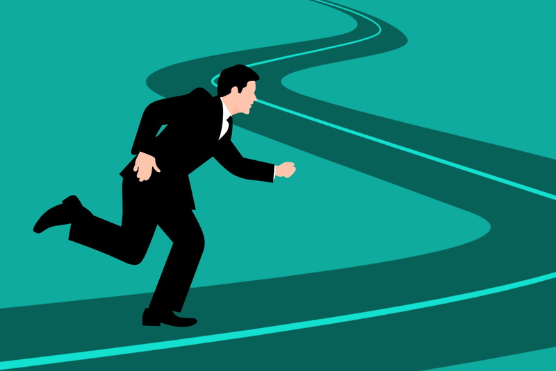 man, away, choose, run, illustration, field, future, males, business, adventure, communication, men, career, growing, way, business person, one person
