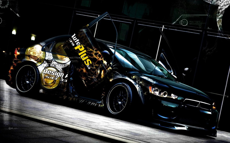 track, 1080P, headlights, doors, speed, cars, mitsubishi, fast, modified, designs, race, windshield, wheels