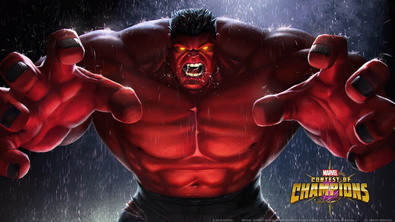 MARVEL Contest of Champions, Red Hulk, 1080P, Video Game