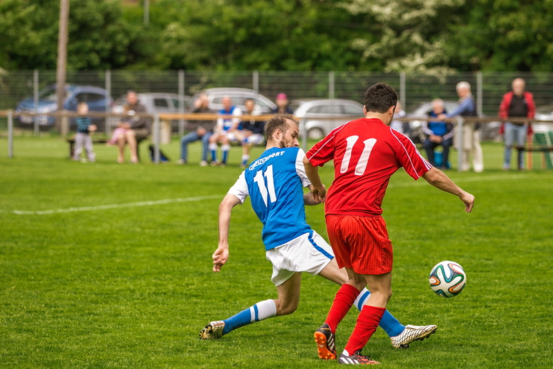 group of people, opponents, fire doors, duel, clip, offspring, athlete, dress, males, grass, boys, footballs, soccer player, playing field, soccer field