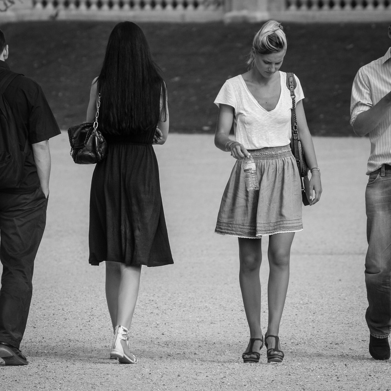 walking, child, sister, black And White, paris, men, rear view, childhood, 1080P, full length, two, photography, leisure activity, jardin du luxembourg