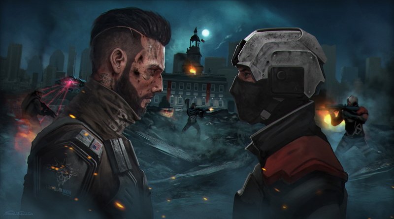 mask, soldiers, helmet, Homefront: The Revolution, art, 2K, the opposition
