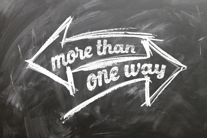 close-up, information sign, no people, text, contrast, difference, one, blackboard, next, opposed to, marking, emotion, contrary, signposts, writing, capital letter