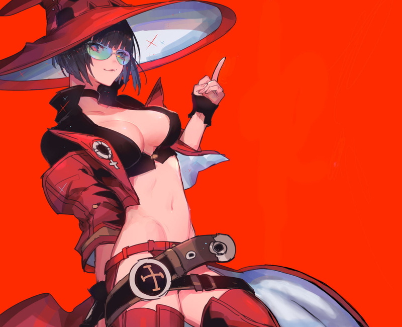 Guilty gear strive, witch hat, witch, sunglasses, I-No (Guilty Gear), Guilty Gear, I-No, 720P, anime girls