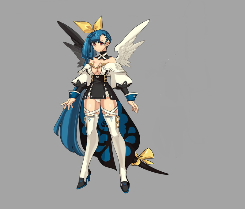anime girl with wings, zettai ryouiki, Guilty Gear, 1080P, Dizzy (Guilty Gear), Guilty gear strive