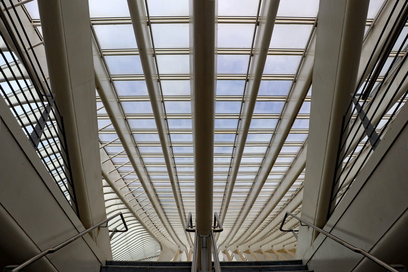 sunlight, design, strive, roof construction, belgium, transportation, modern architecture, directly below, railway traffic, Railway Station, pattern, built structure