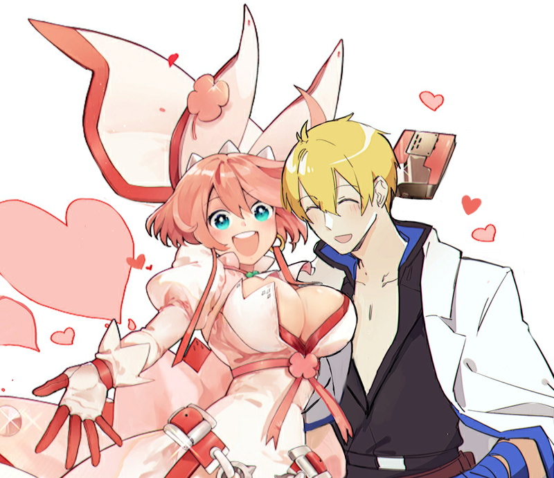 Fighting Games, Guilty Gear Xrd, anime boys, Elphelt Valentine, anime girls, anime games, pink hair, Ky kiske, Guilty gear strive, 1080P, Guilty Gear