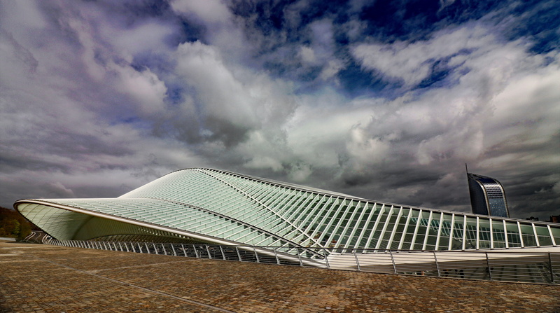 city, arts culture and entertainment, modern, daytime, modern architecture, liege, construction, sky, environment, roof construction, canopy, clouds, outdoors