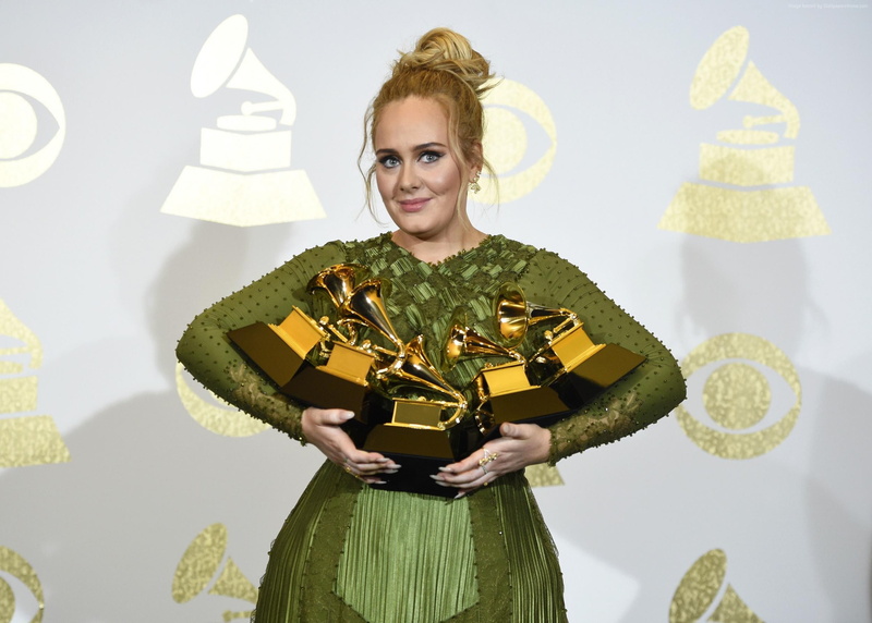 1080P, dress, Adele, Grammy 2017, winner, Grammy Awards