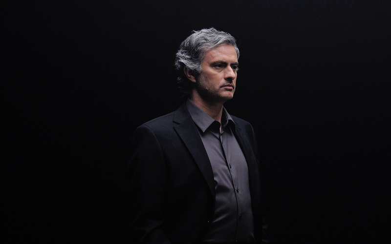 mourinho, well-dressed, coach, gray hair, contemplation, serious, black background, jose, waist up, business, one person, copy space, business person, formalwear