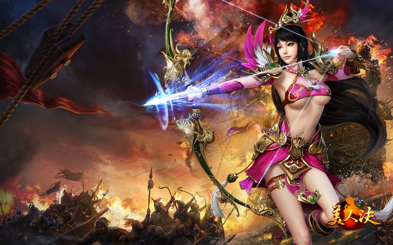 degree, desktop, resolution, beauty, evaluation, game, report, kingship, tactic, video, warriors, green, hd, 1080P