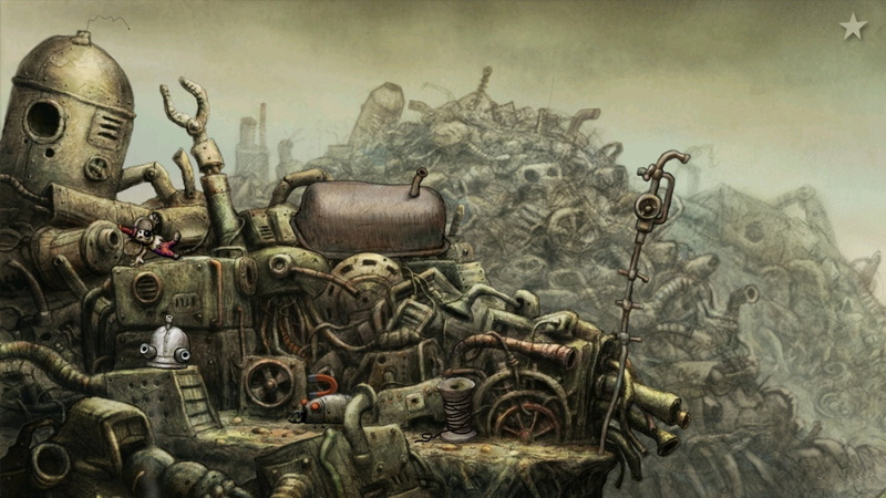 family, point and click, adventure, puzzle, steampunk, machinarium, 1080P, robot, sci fi, graphic