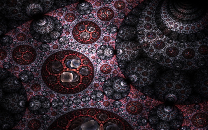 circle, still life, directly above, fractal, computer Graphic, curve, high angle view, ornate, textile, no people, indoors, backgrounds, red, black, close-up