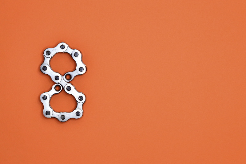 linked, silver, gray, mechanical, modern, reflection, illustration, industry, chrome, food, graphic, symbol, style, food and drink, shine, baked, form